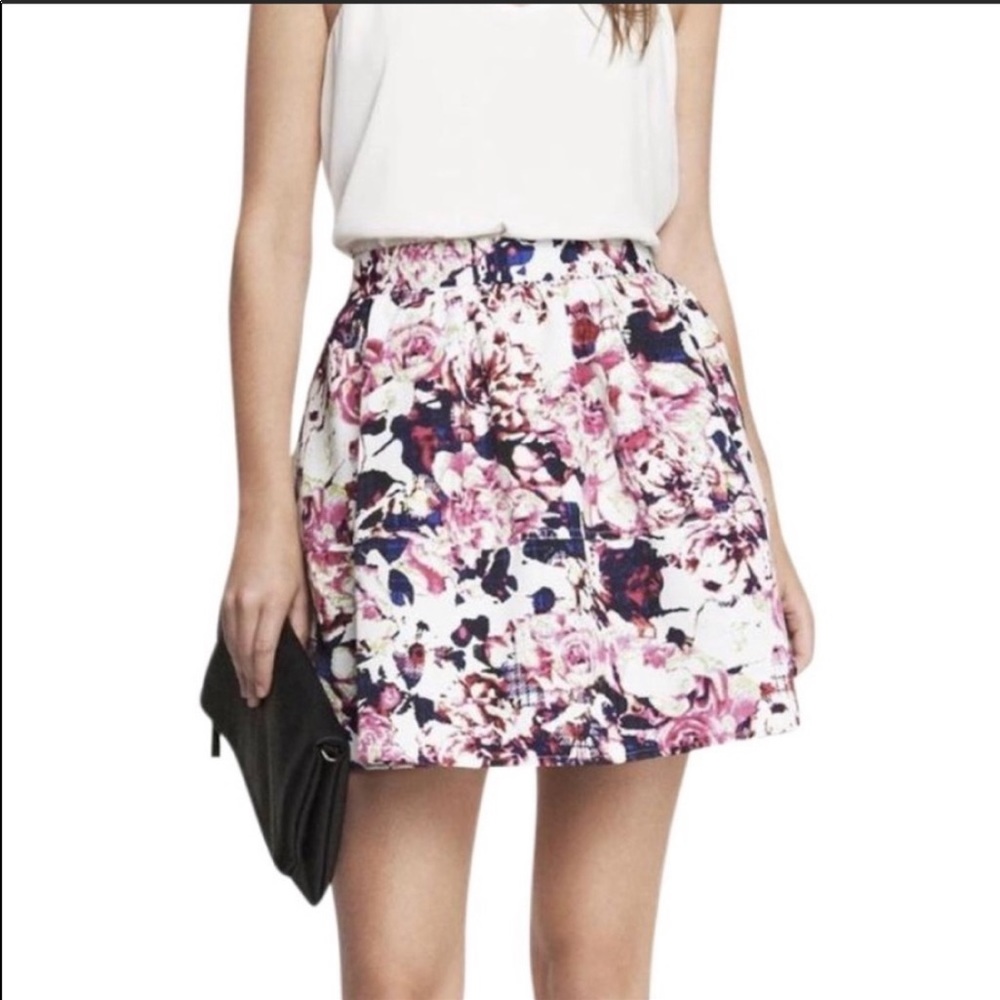 Floral bubble skirt